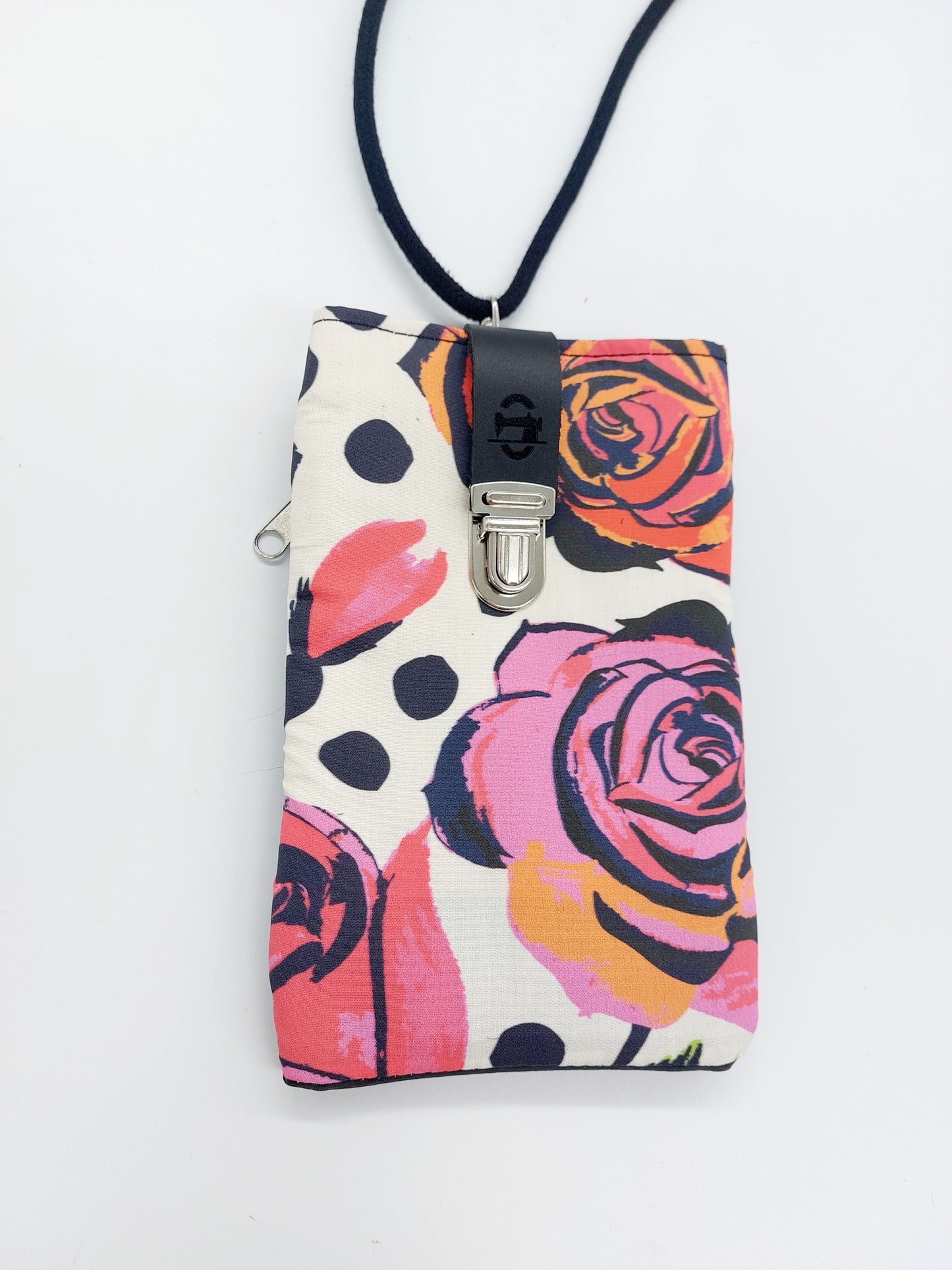 PHONE BAG  pois flowers