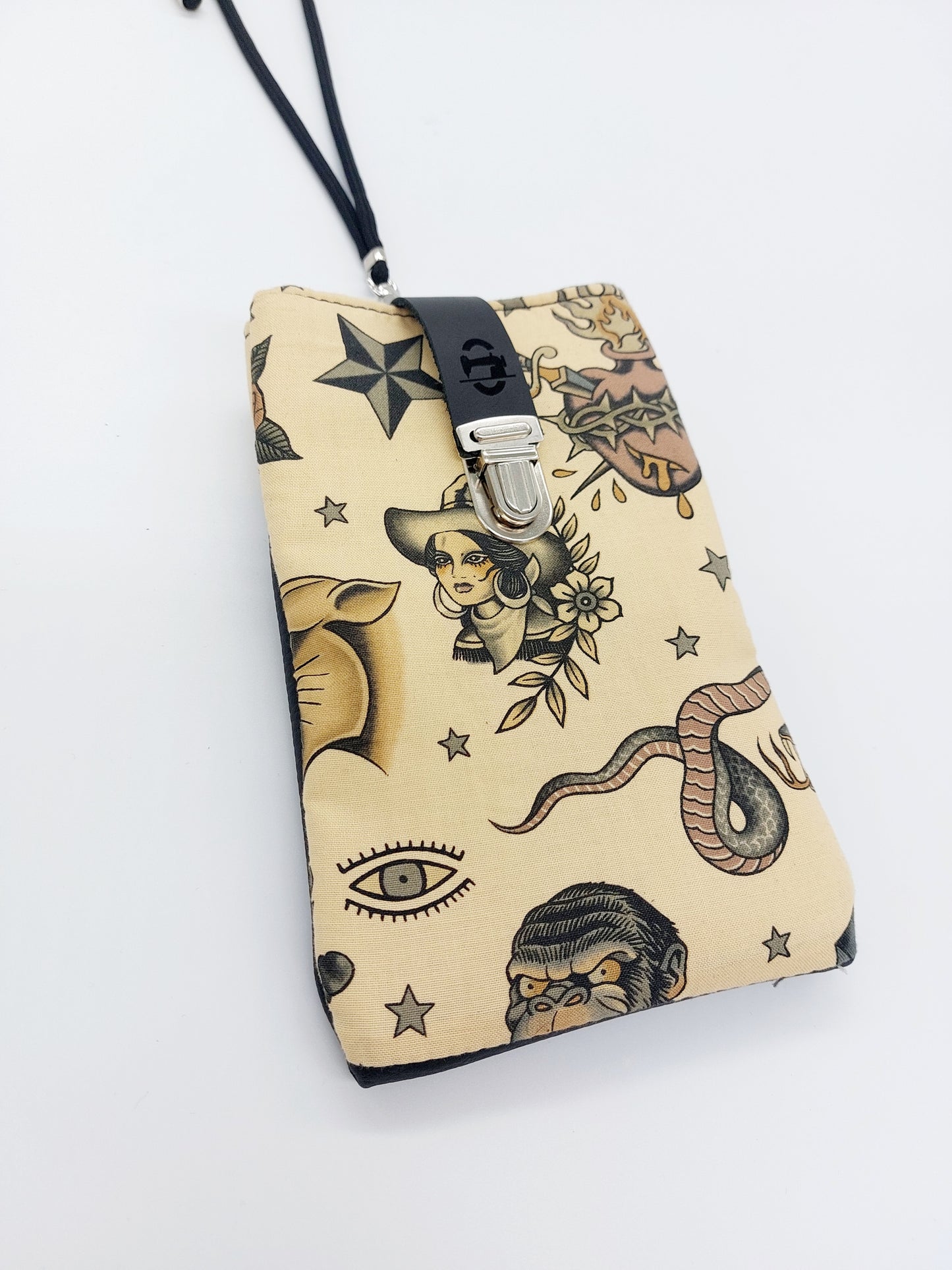 PHONE BAG tattoo beige