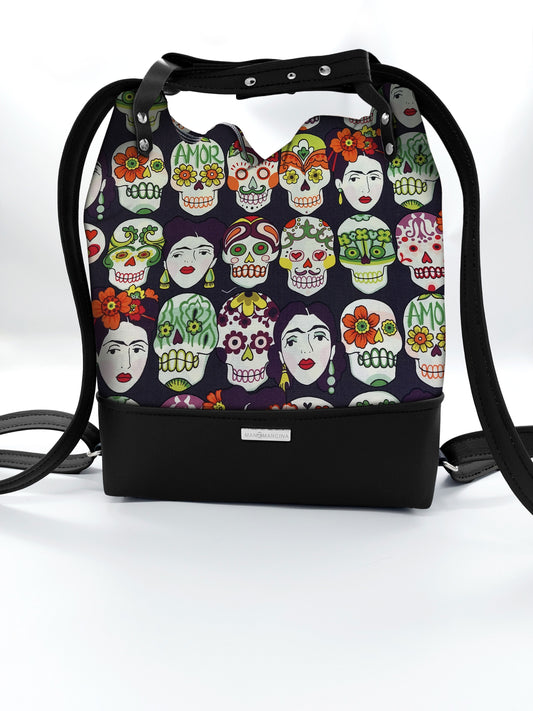 BORSA/ZAINO "BETTA" 2 IN 1 - NERO / Frida