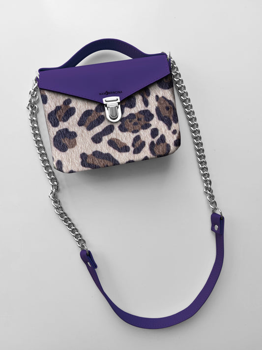 BORSETTA viola / animalier