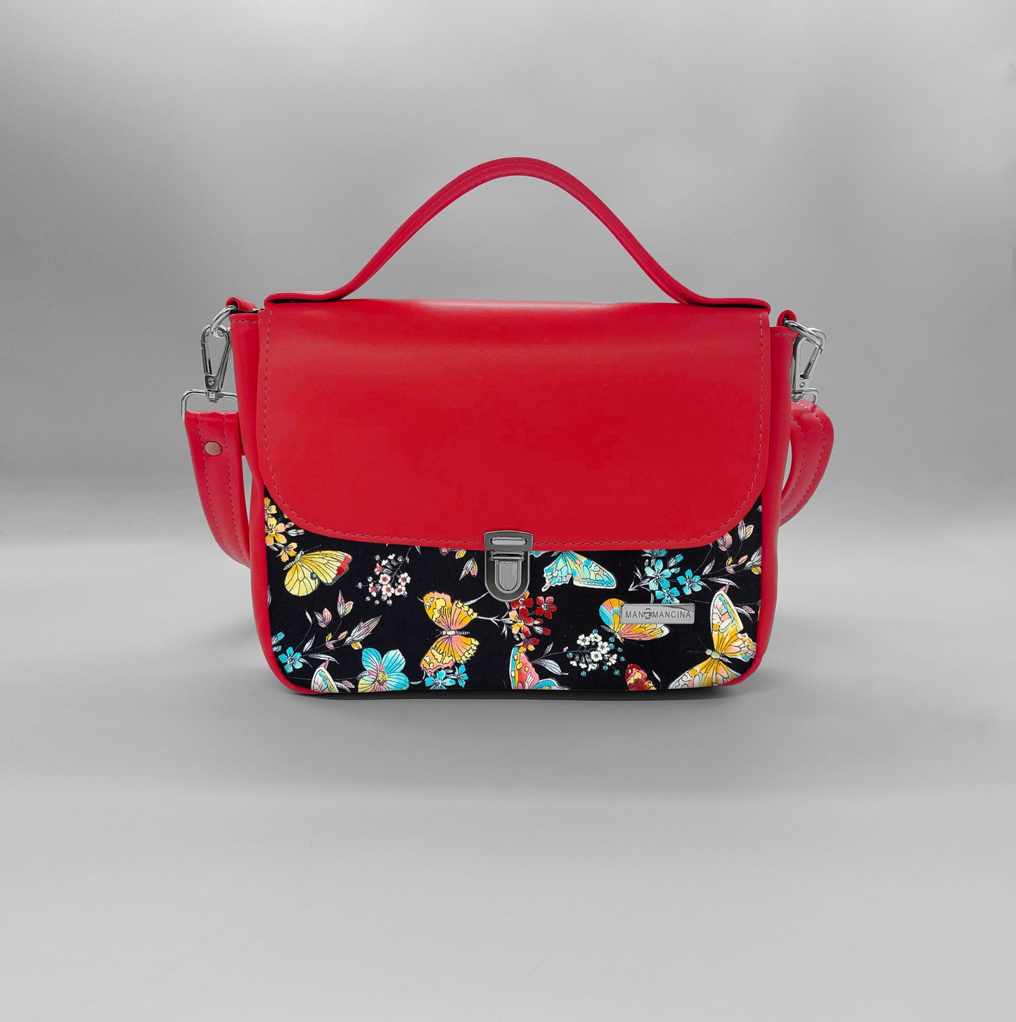 "DOTTY" VEGAN mini SIMILPELLE rossa/ TUTTE LE FANTASIE