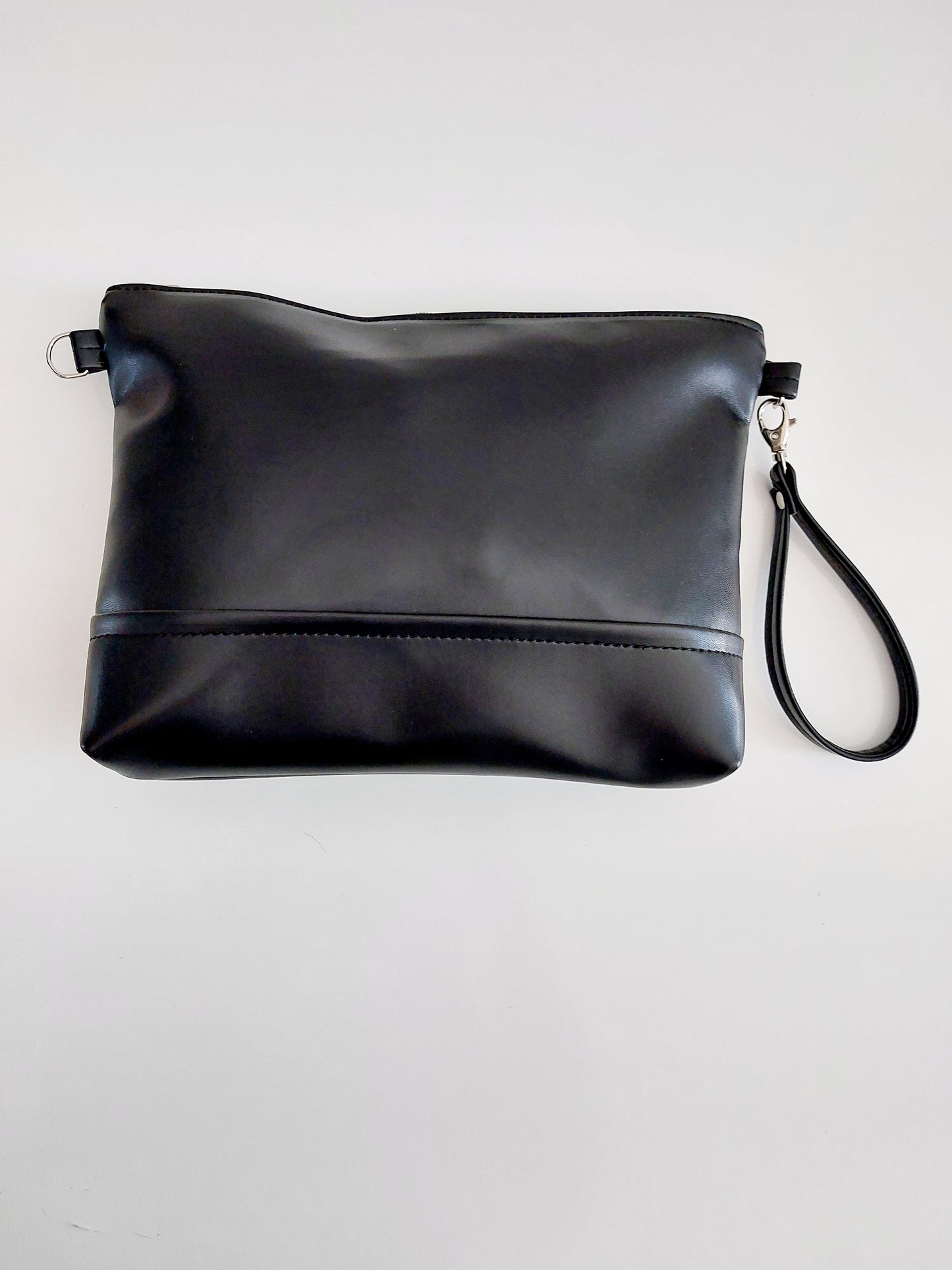 "POSCÈ" pochette in similpelle nero